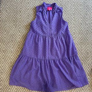 Lilly Pulitzer Novella Eyelet Swing Dress in Purple